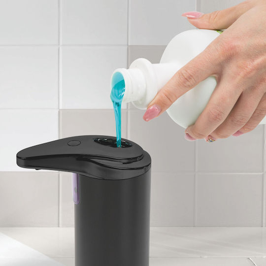 Dispenser Μεταλλικό με Αυτόματο Διανομέα Μαύρο 220ml