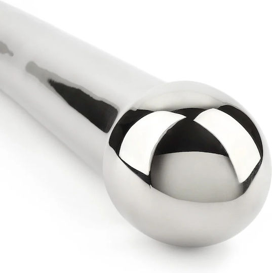 Steel Διπλό Dildo Ασημί