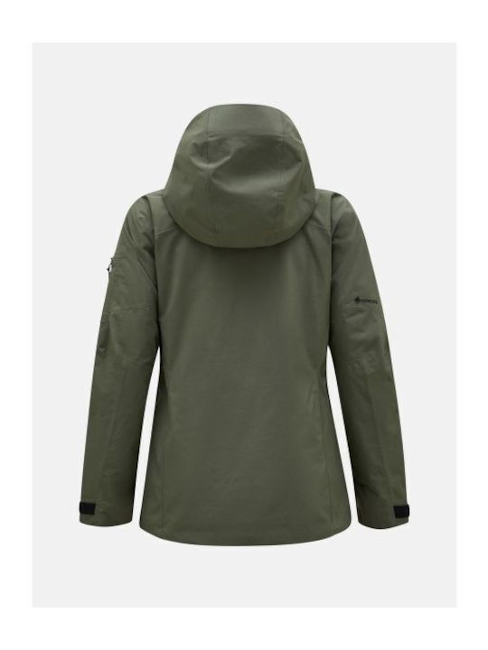 Peak Performance G79066020-48C Дамско Яке Gore-Tex за Ски и Сноуборд Зелено