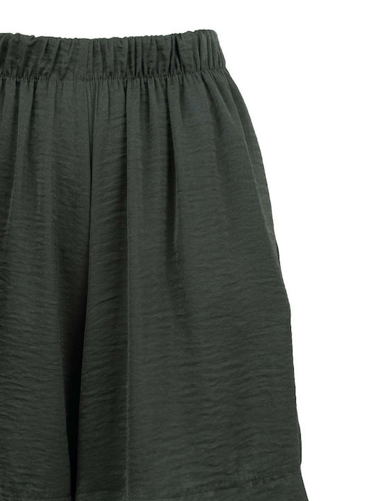 Damen-Hohe Taille Shorts Grün