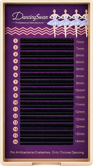Dancing Swan Cc 0.05 Mm Mixed 7–14 Mm Individual Lash Extensions