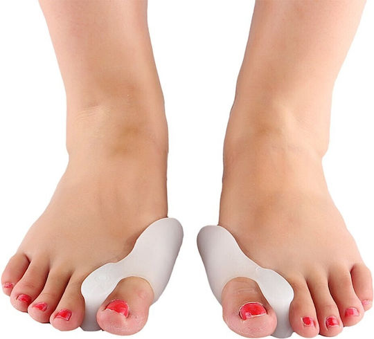 Set of 2 Protective Silicone Toe Separator Foot Pads Bunion