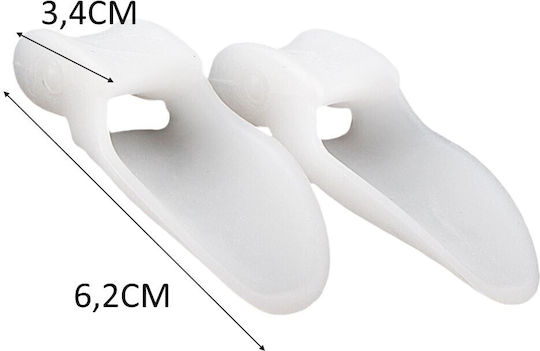 Set of 2 Protective Silicone Toe Separator Foot Pads Bunion