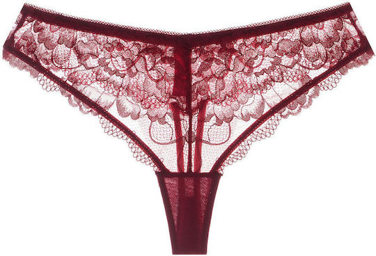 Polina Lace Floral Panty String Fit