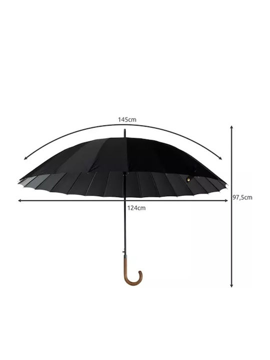 Umbrelă De Pluie Compactă Automată Neagră