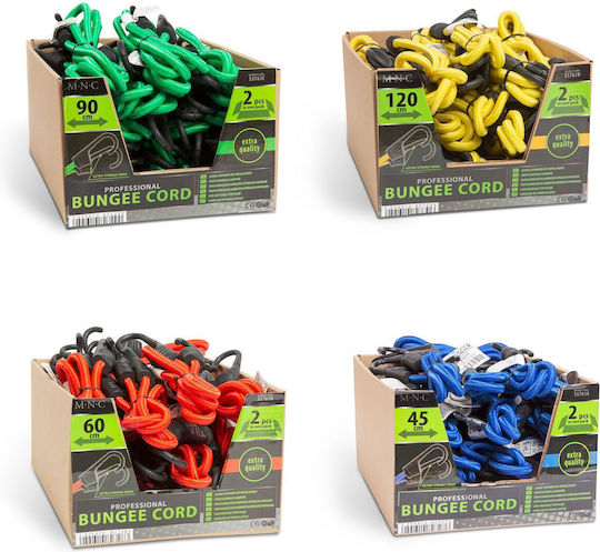 Set Elastikgurte 45 cm 8 mm 2 Stück Metallhaken Auto-Gepäckgurte