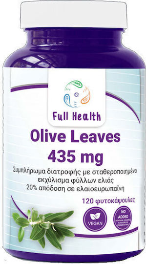 Full Health Olive Leaves Extract 435mg 120 Vegetable Capsules