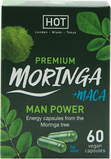 HOT Premium Moringa +maca Man Power 60 veg. caps