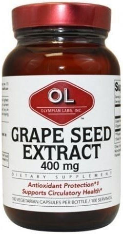 Olympian Labs Grape Seed Extract 400mg 100 φυτικές κάψουλες