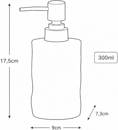 MRShome Ceramic White Dispenser 300ml