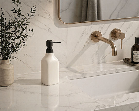 MRShome Keramik Spender Weiß 350ml