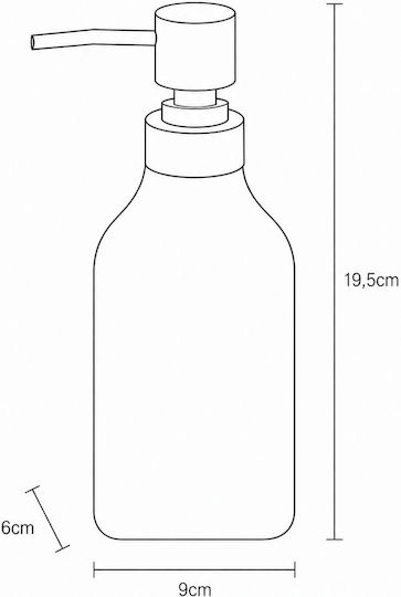 MRShome Ceramic White Dispenser 350ml