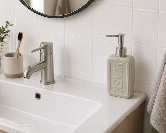 MRShome Metallic White Dispenser 300ml