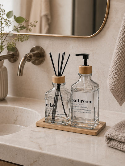 MRShome Dispenser Γυάλινο Διάφανο 500ml MRShome Dispenser Γυάλινο Διάφανο 500ml