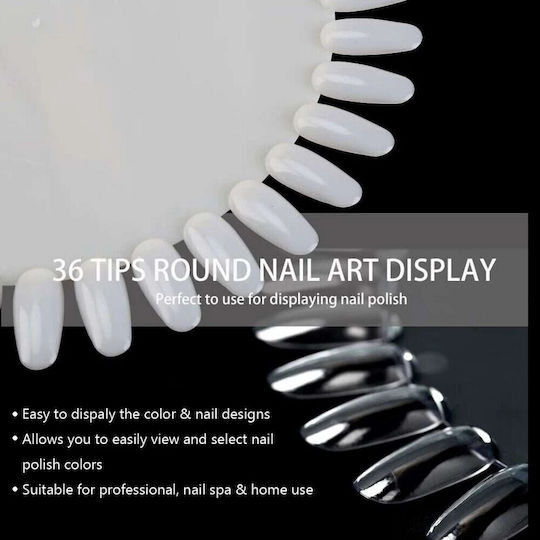 Nail Sample Book 36 Positions Oval Natural