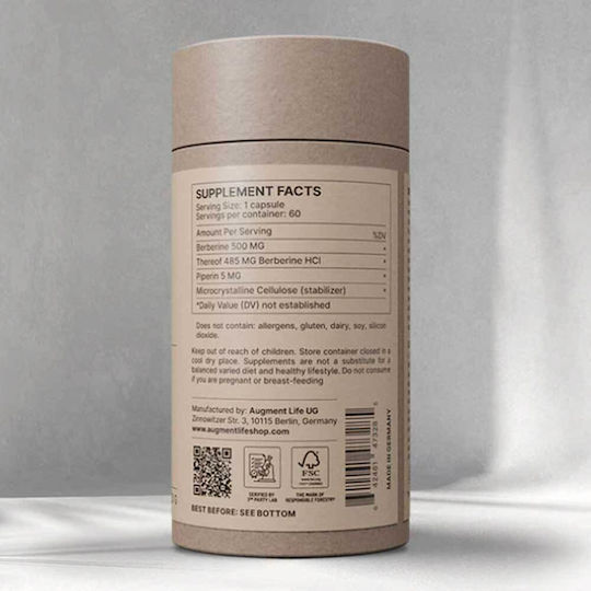 Augment Life Berberis Aristata 500mg 60 κάψουλες