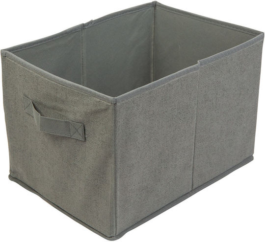 Casetă Din Material Textil Gri 32x22x22cm Casetă Din Material Textil Gri 32x22x22cm