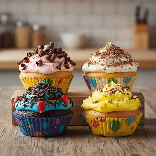 Καραμελόχαρτα για Cupcakes Χάρτινα 100τμχ