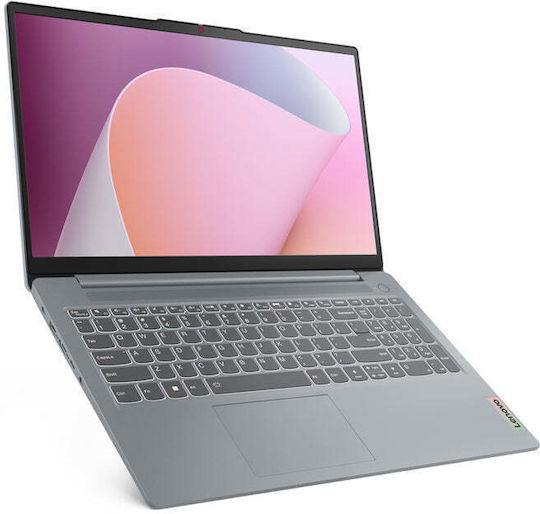 Lenovo IdeaPad Slim 3 15AMN8 15.6" IPS Full HD Ryzen 5-7520U 16GB 512GB SSD Без Операционна Система Арктически Сив Език На Клавиатурата BG