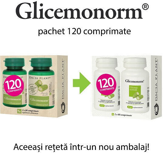 Dacia Plant Glicemonorm 2 x 60 tablete