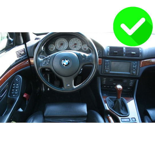 Carmedia Ηχοσύστημα Αυτοκινήτου για BMW Σειρά 5 (E39) / X5 (E53) / Σειρά 5 / X5 2002-2005 (Bluetooth/USB/WiFi/GPS/Apple-Carplay/Android-Auto) με Οθόνη Αφής 7"