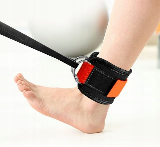 Set 2 Bequeme Neopren Fußgelenkriemen Schwarz