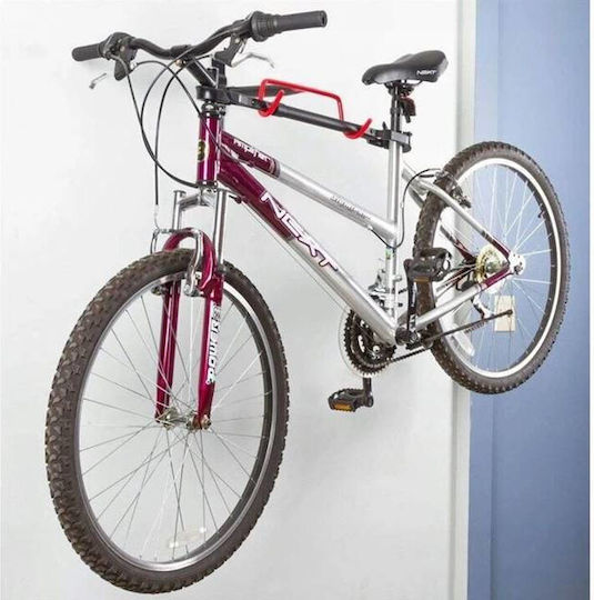 Suport Metalic pentru Bicicletă cu Ancore Incluse Negru Roșu
