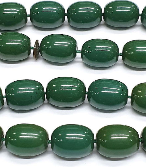 Roloi Komboloi Worry Beads with 33 Beads Made of Mastic Length 39cm Green