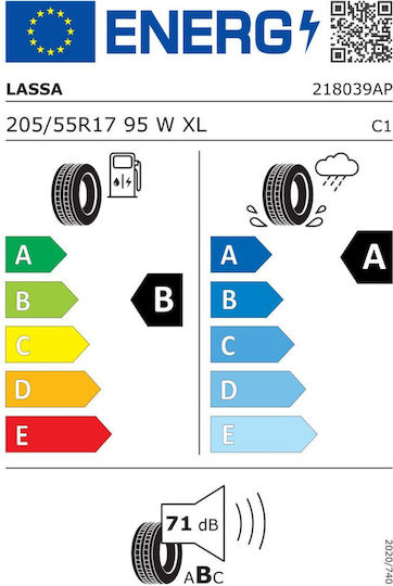 Lassa Revola 205/55R17 95E-Commerce-Website XL Sommerreifen Reifen für Passagier Auto
