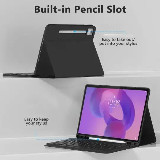 Tech-Protect Sc Pen + Клавиатура Galaxy Tab A9 A11 8.7 X110 X115 X133 X135 Розов