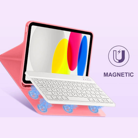 Tech-Protect Flip Cover cu Tastatură Violet (iPad 10.9'' 2022, iPad 11'' 2025)