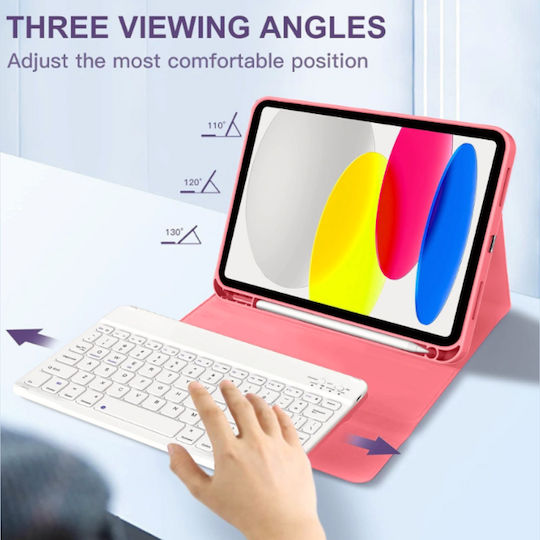 Tech-Protect Flip Cover cu Tastatură Violet (iPad 10.9'' 2022, iPad 11'' 2025)