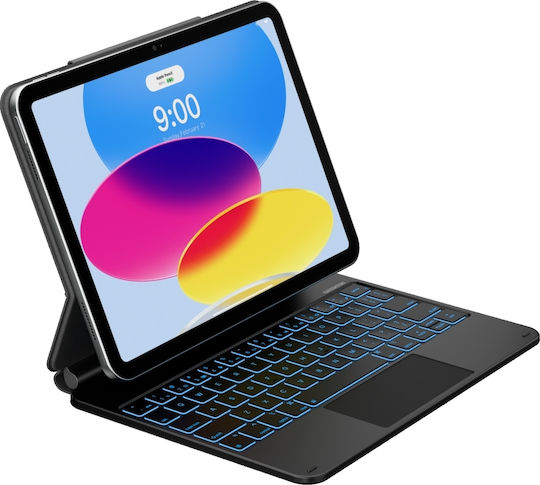 Typecase Klappdeckel Robust mit Tastatur Schware (iPad 11 A16 2025, iPad 10,9 2022)