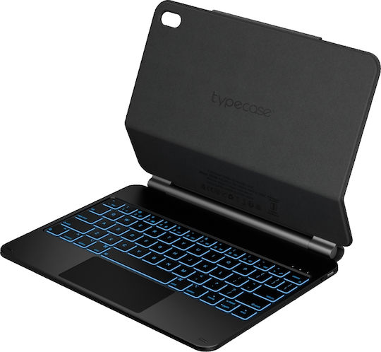 Typecase Klappdeckel Robust mit Tastatur Schware (iPad 11 A16 2025, iPad 10,9 2022)