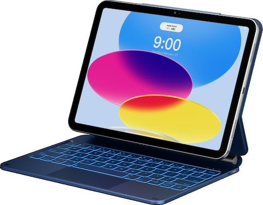 Typecase Case Edge Tastatur iPad 11'' (A16) 2025 iPad 10,9'' 2022 Pacific Blau Kb206-100-d-pbu-pbu-b-us-v5b