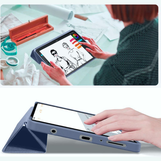 Tech-Protect Smartcase Флип капак Тъмносин (Galaxy Tab A9, A11 8.7 X110, X115, X133, X135)