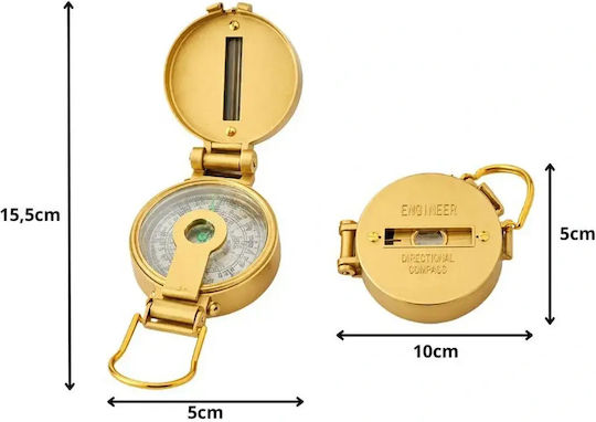 Military Survival Compass Metal Foldable Absolute Accuracy On The Mountain
