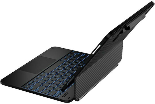 Typecase Klappdeckel Tablet Hülle Ipad Air 13 2024/2025 Carbon Fiber Kb206-129-e-cbkcbk-blk-b-us-v5