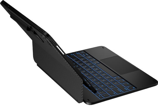 Typecase Klappdeckel Tablet Hülle Ipad Air 13 2024/2025 Carbon Fiber Kb206-129-e-cbkcbk-blk-b-us-v5