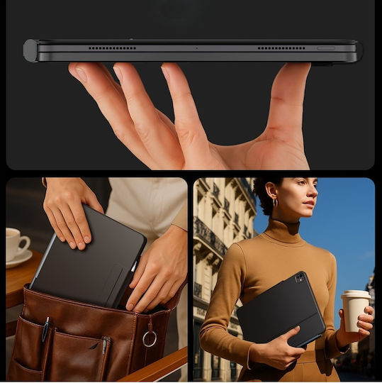 Typecase Case Edge Keyboard iPad 11'' A16 2025 iPad 10.9'' 2022 Black Kb206-100-d-blk-blk-b-us-v5b
