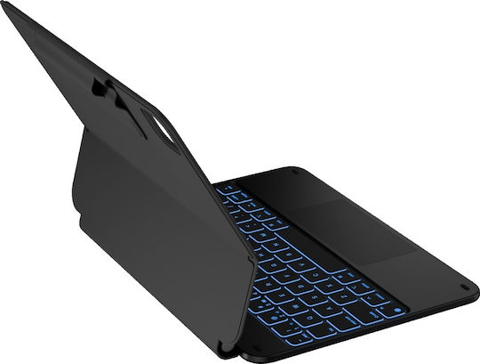 Typecase Edge Klappdeckel Robust mit Tastatur im Internationales Englisch Schware (iPad Air 11 2024/2025)