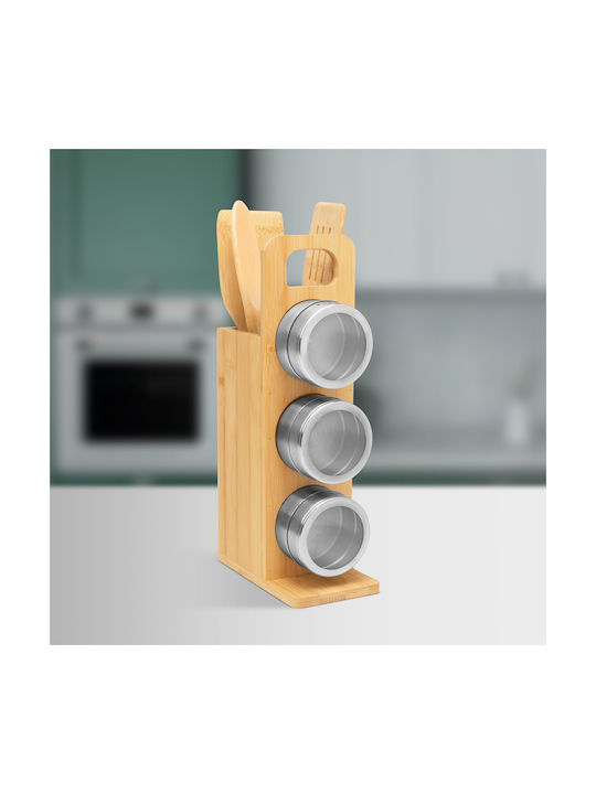 Spice Jars from Bamboo Beige 7 Pieces