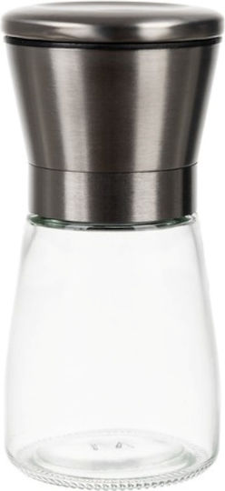 Manuelle Salz- und Pfeffermühlen-Set Inox in Grau Farbe 13,3cm 2 Stück