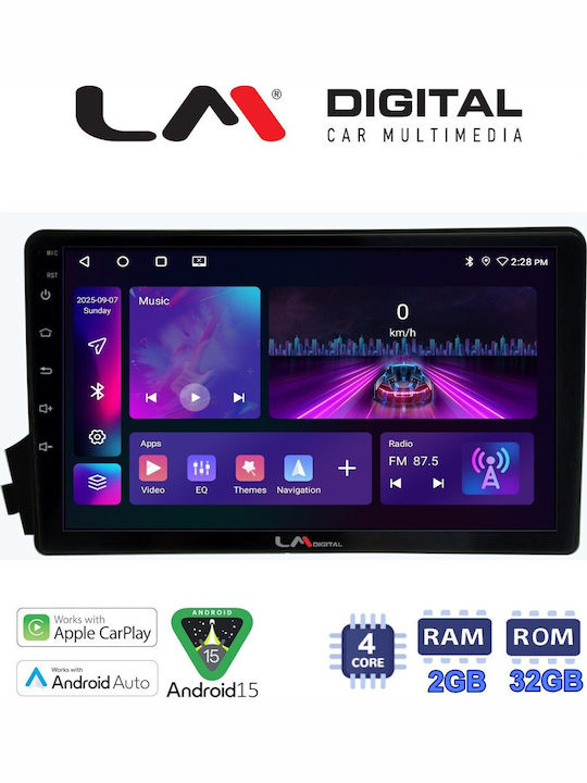 LM Digital Auto-Audiosystem Für SsangYong Actyon / Kyron 2006>2015 Bluetooth USB Eingebautes Wi-Fi GPS Apple CarPlay Android Auto Mit 9 Zoll Touchscreen