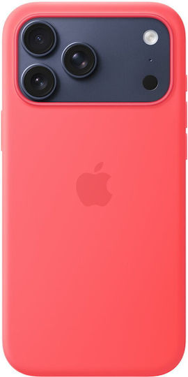 Apple Silicone Handyhülle mit Magsafe Rückseitenumschlag Bright Guava für iPhone 17 Pro Max
