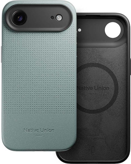 Native Union 360 Vollschutz Silikon / Leder Grün (iPhone Air)