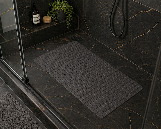 MRShome Covoraș Antiderapant De Baie DF-0076003 Negru 69x39 cm