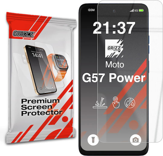 Grizzglass Hybridglass Hybrid Gehärtetes Glas Für Motorola Moto G57 Power