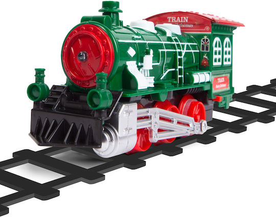 Christmas Train Tree Led Lights Music 3 Carriages + Locomotive Aa Batteries Festive Decoration Kids 3+ Years