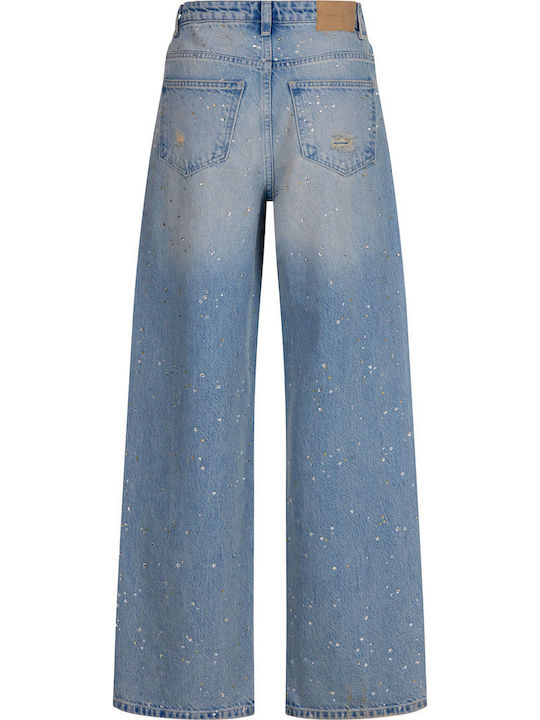Damen Jeans Hosen in Breit Bein Stil